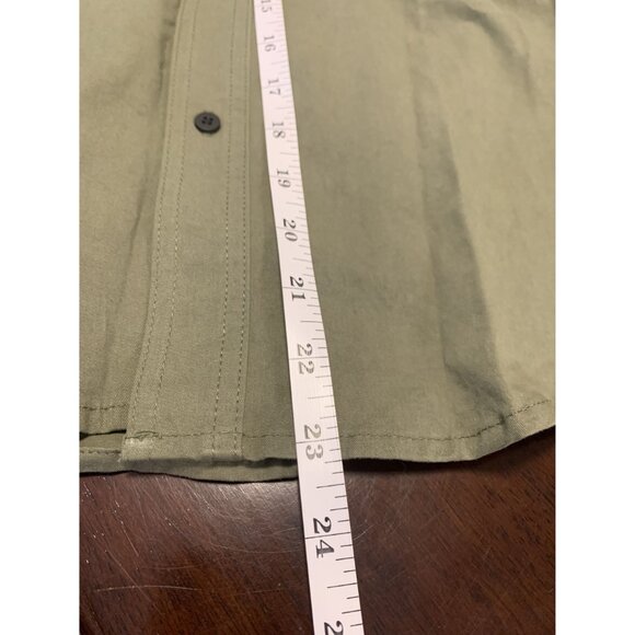 NWT Hudson Boys Hooded Cotton Hybrid Shirt M Casual Style 2 Front Pockets - Picture 7 of 9